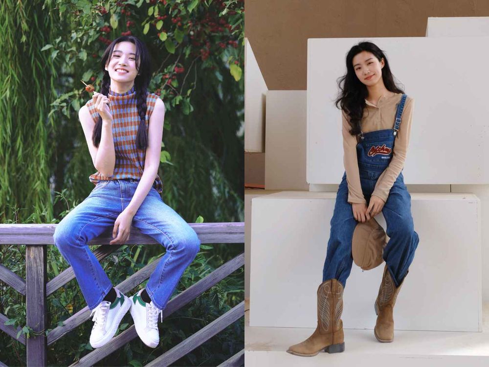 美強慘天花板陸劇女二《雲之羽》盧昱曉！5招最強「顯瘦穿搭模板」背心+牛仔褲隨性又慵懶！-2