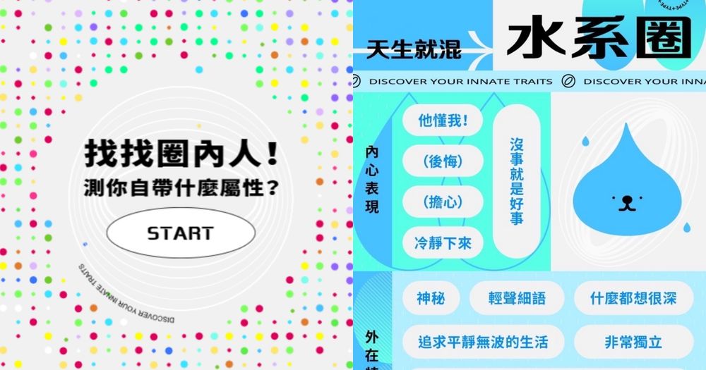 大家都在玩！IG爆紅「圈內人集合」心理測驗，12道題目、16種內外人格，快來看看你混哪一圈-1