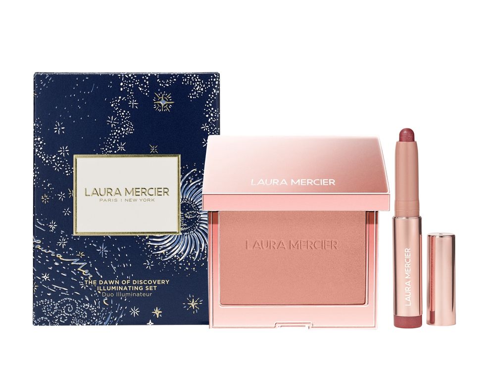 2023聖誕彩妝推薦！LAURA MERCIER煥顏透明蜜粉、限量三色亮采盤、玫瑰光燦腮紅...，夢幻聖誕組合必收藏！-8
