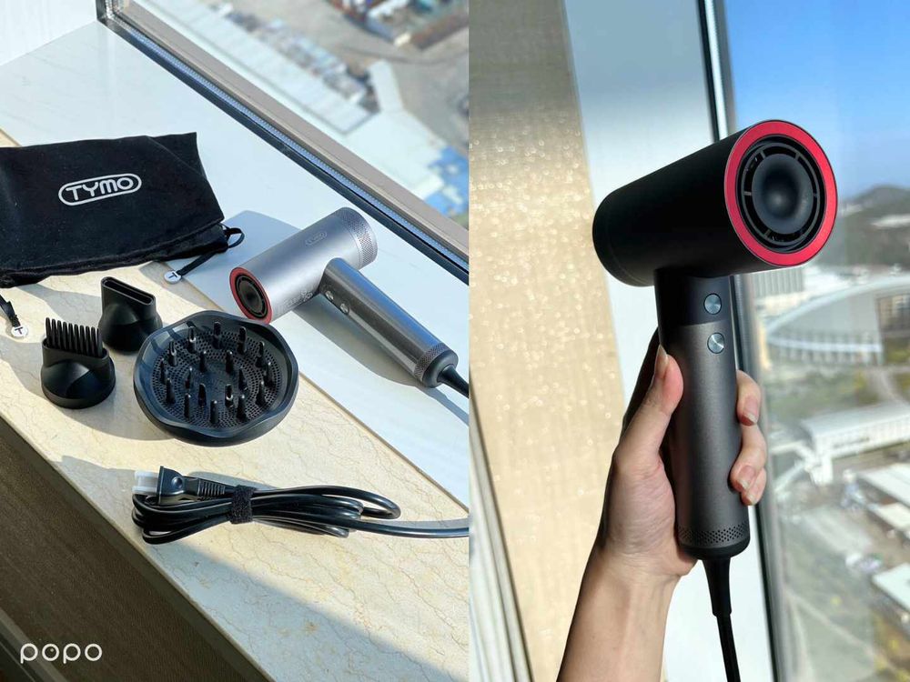 2023下半年吹風機推薦！美國 TYMO AIRHYPE 輕量型負離子吹風機，風速強大、超速吹乾、極靜降噪又省電！-4