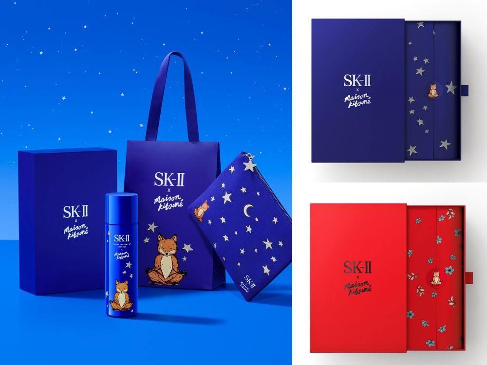 2023精華水推薦！SK-II x MAISON KITSUNÉ 跨國聯名「小狐狸限定版青春露」，史上最可愛瓶裝誕生！-5