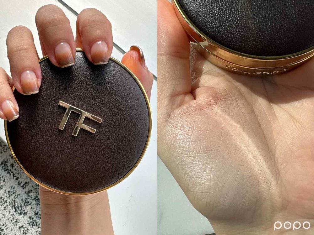 2023秋冬粉底推薦！TOM FORD最美皮革氣墊粉餅、奢光校色膏，超簡單疊擦法，三步驟畫出零死角高級感底妝！-7