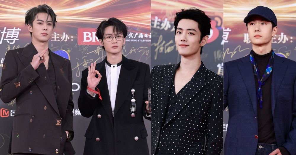 2023微博之夜出席男星紅毯造型直擊！「雙帥」王鶴棣&檀健次合體搞笑，肖戰、王一博帥出新高度！-1