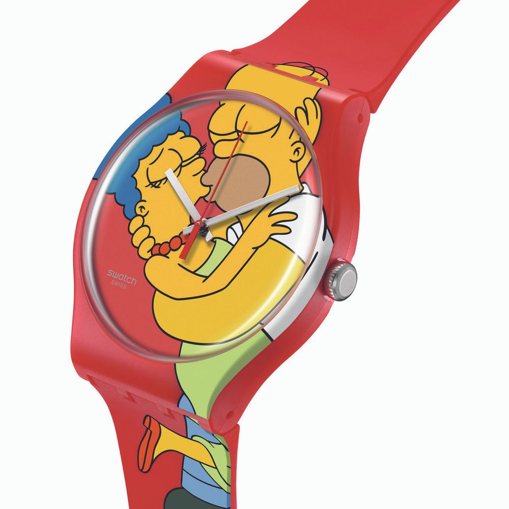 Swatch辛普森家庭聯名手錶！Homer&Marge親親超害羞、邱比特款可愛到瘋掉！-3
