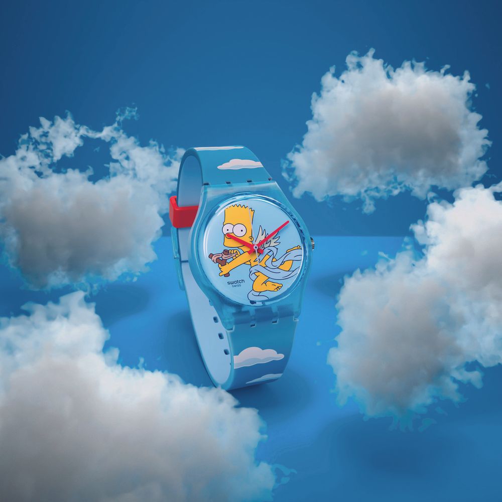 Swatch辛普森家庭聯名手錶！Homer&Marge親親超害羞、邱比特款可愛到瘋掉！-2