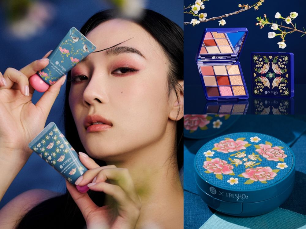 MIT開架彩妝史上最美聯名！FreshO2「珍藏故宮朗世寧」聯名彩妝，高磅數丹寧布面、絕美仿刺繡燙印，打造藝術級美妝品！-3