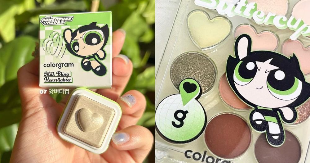 史上最萌聯名！ colorgram推出飛天小女警彩妝，毛毛眼影盤、花花香檳打亮膏、泡泡嫩唇釉..，沒想到這個色號最熱門！-1