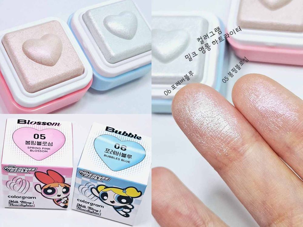 史上最萌聯名！ colorgram推出飛天小女警彩妝，毛毛眼影盤、花花香檳打亮膏、泡泡嫩唇釉..，沒想到這個色號最熱門！-4