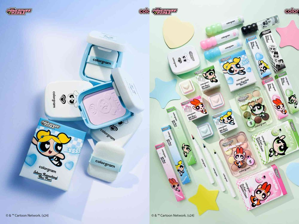 史上最萌聯名！ colorgram推出飛天小女警彩妝，毛毛眼影盤、花花香檳打亮膏、泡泡嫩唇釉..，沒想到這個色號最熱門！-8