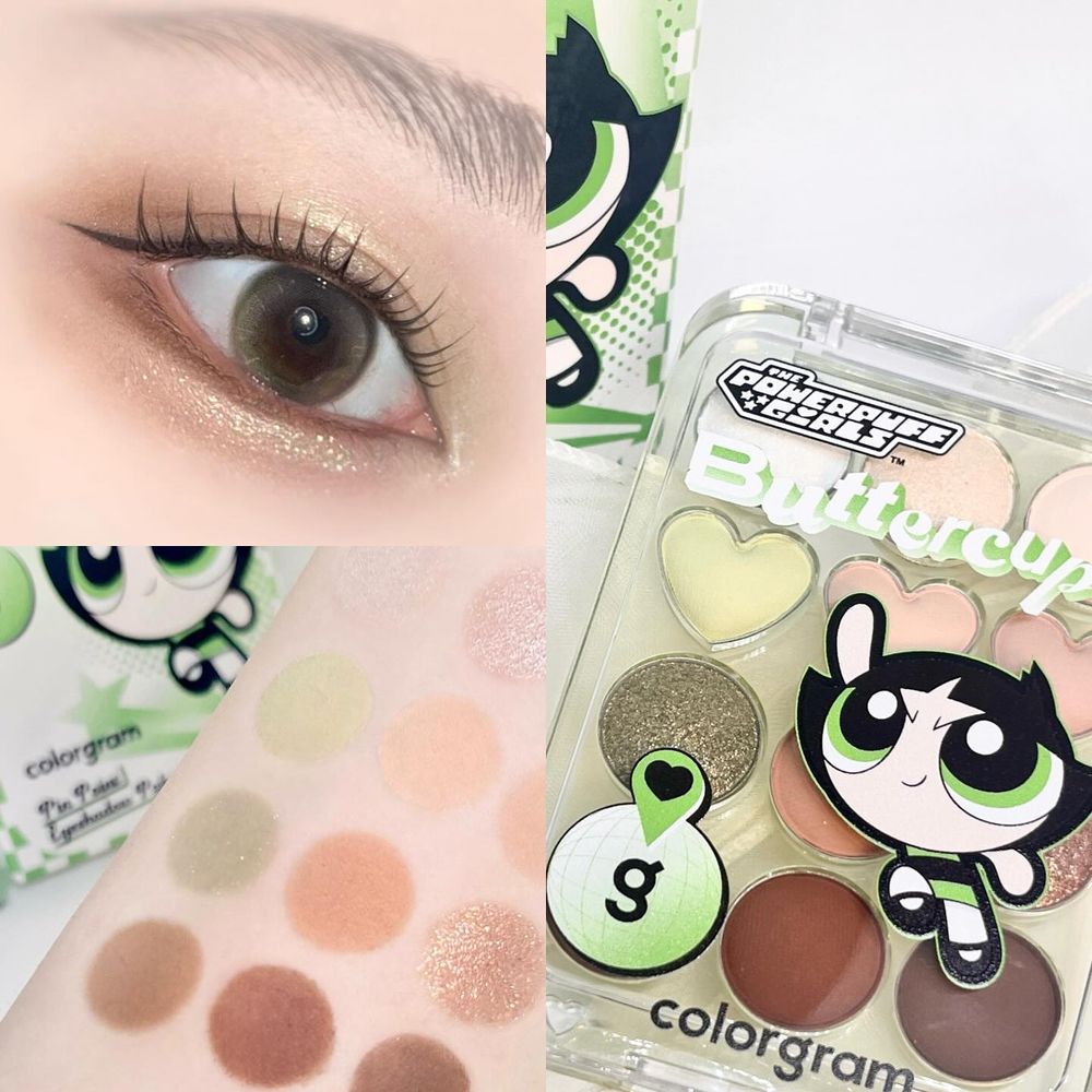 史上最萌聯名！ colorgram推出飛天小女警彩妝，毛毛眼影盤、花花香檳打亮膏、泡泡嫩唇釉..，沒想到這個色號最熱門！-9