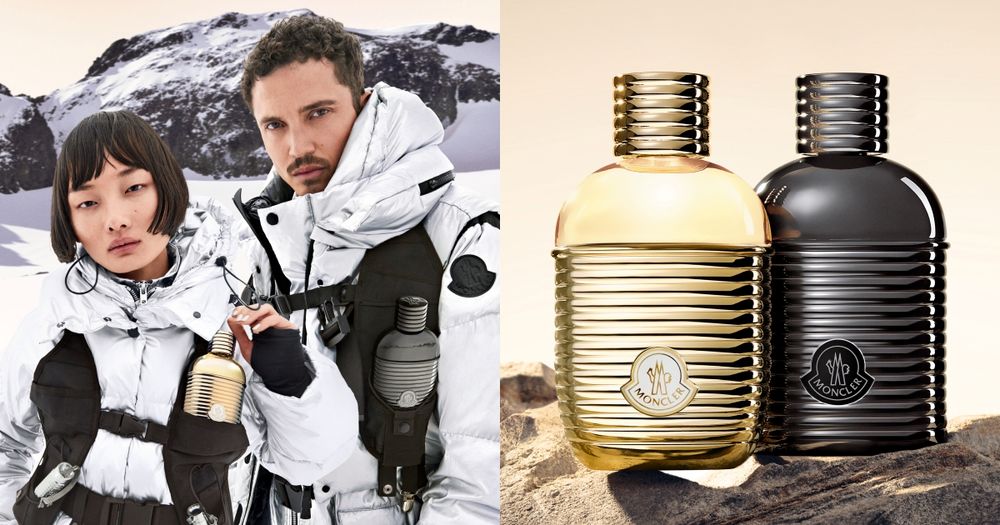 羽絨服界的愛馬仕！MONCLER 2024全新香水登場，男女對香金屬灰、亮金瓶、經典毛氈徽標，每個細節都讓人無法招架！-1
