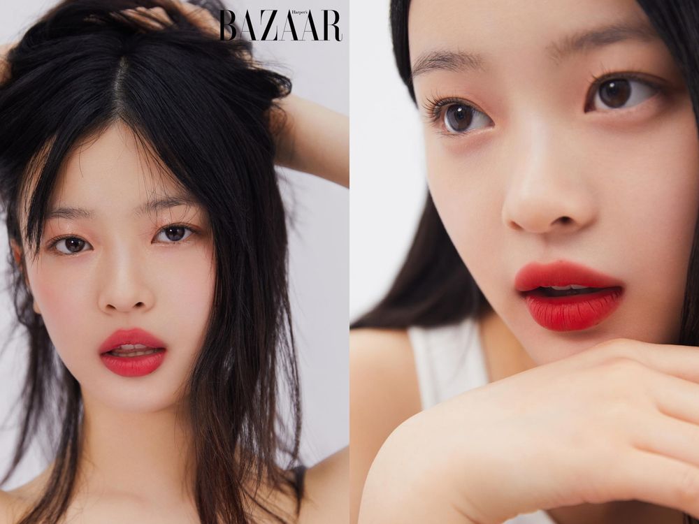 最適合紅色唇膏韓團愛豆！aespa Karina、IVE張員瑛畫上紅唇，美到讓人眼睛移不開！-3