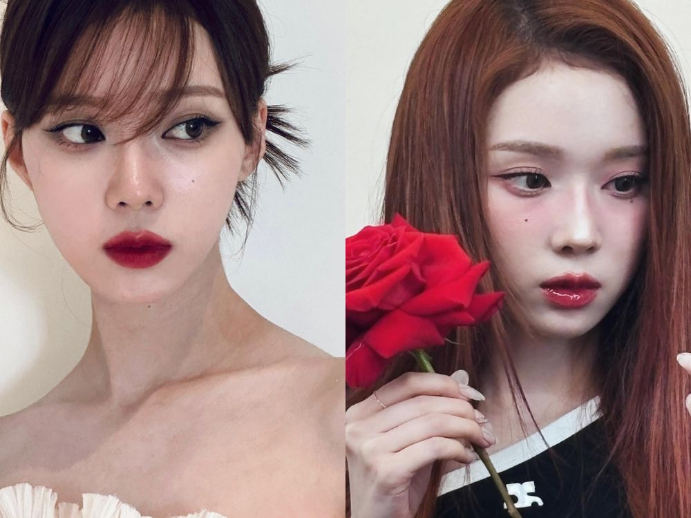 最適合紅色唇膏韓團愛豆！aespa Karina、IVE張員瑛畫上紅唇，美到讓人眼睛移不開！-2