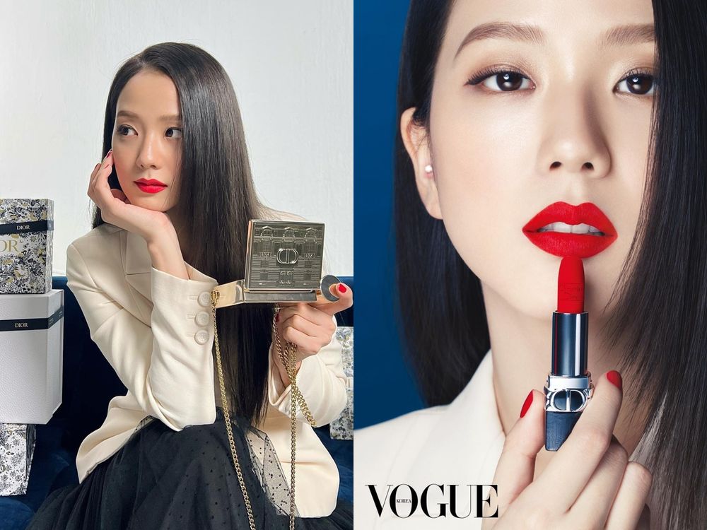 最適合紅色唇膏韓團愛豆！aespa Karina、IVE張員瑛畫上紅唇，美到讓人眼睛移不開！-7