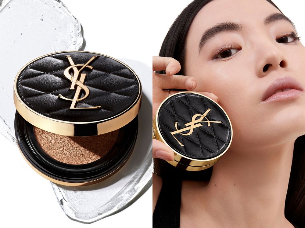 底妝界的全能夢幻精品！YSL皮革氣墊「高訂菱格版」，柔軟小羊皮、頂級養膚成分...，一拍打造零暗沉絕美透裸肌！-3