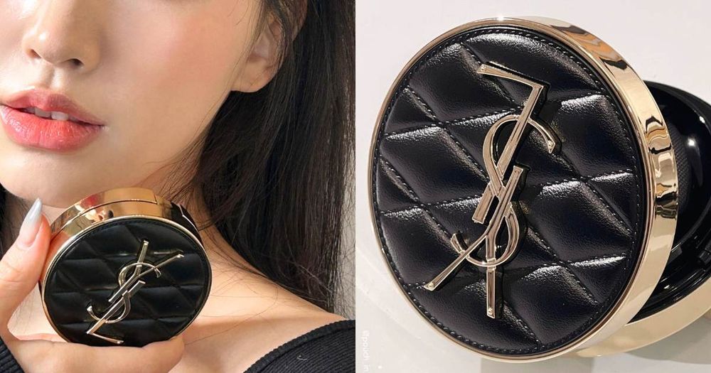 底妝界的全能夢幻精品！YSL皮革氣墊「高訂菱格版」，柔軟小羊皮、頂級養膚成分...，一拍打造零暗沉絕美透裸肌！-1