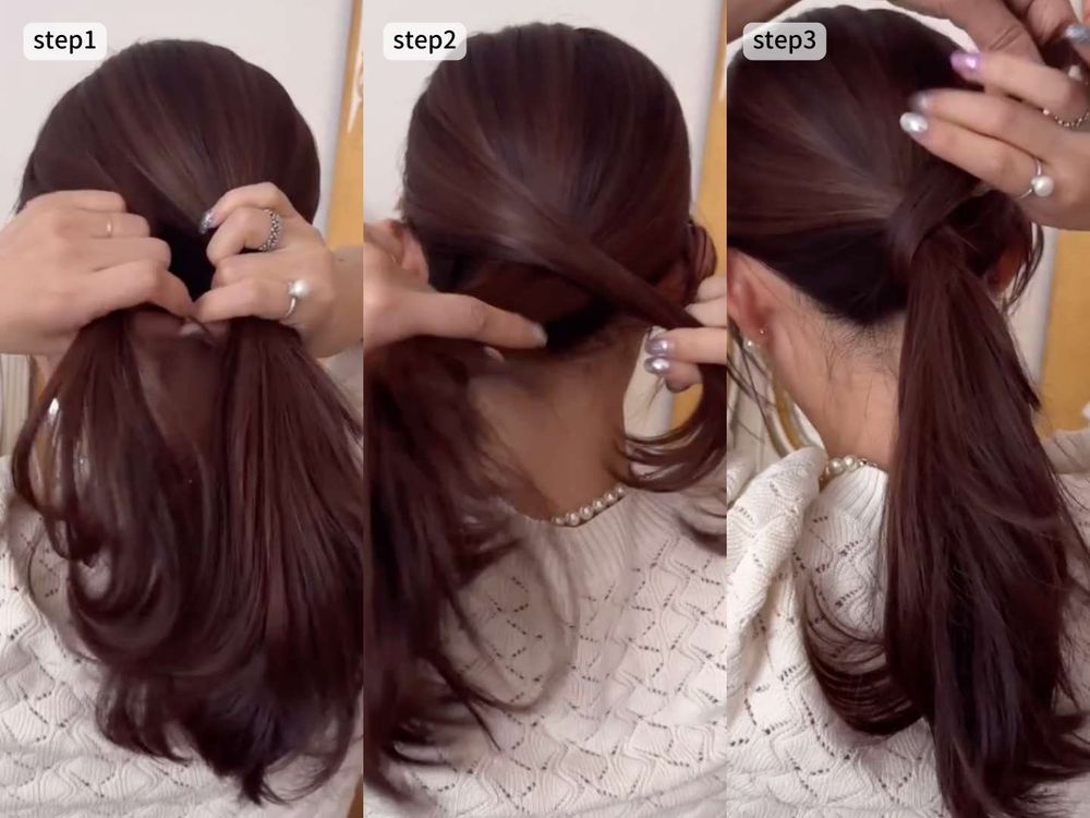 2024韓國正火蝴蝶結綁髮！部落客同款小臉編髮造型，公主頭、麻花辮、丸子頭...，加上蝴蝶結化身韓劇裡的富家千金！-7