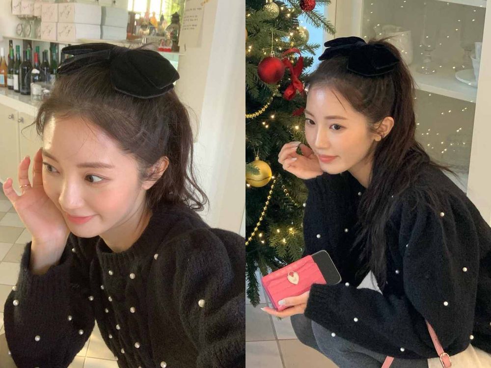 2024韓國正火蝴蝶結綁髮！部落客同款小臉編髮造型，公主頭、麻花辮、丸子頭...，加上蝴蝶結化身韓劇裡的富家千金！-4