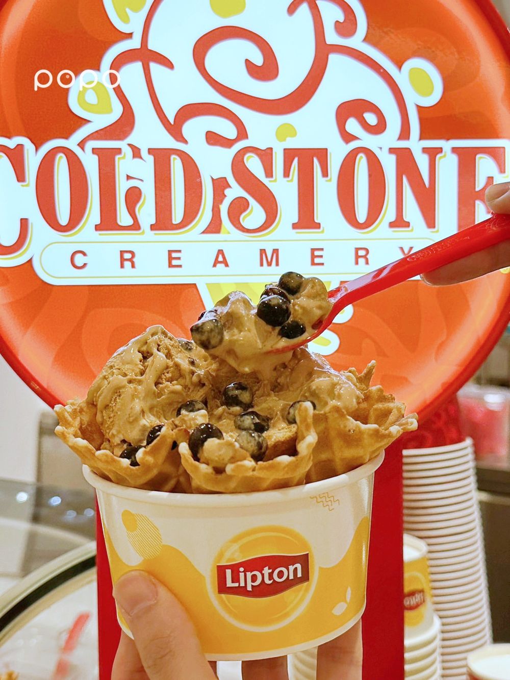 COLDSTONE連四天買一送一！最新「立頓珍奶茶歐蕾、香檸交響曲」冰淇淋茶控必吃！-6