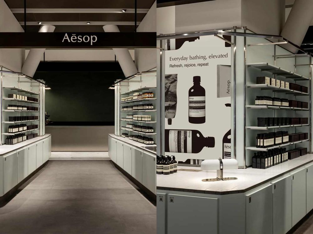 Aesop微風廣場店即將熄燈！新光鑽石塔、板橋大遠百新櫃開幕，冰川藍、暖色復古風絕美店裝開幕，續寫更美好篇章！-3