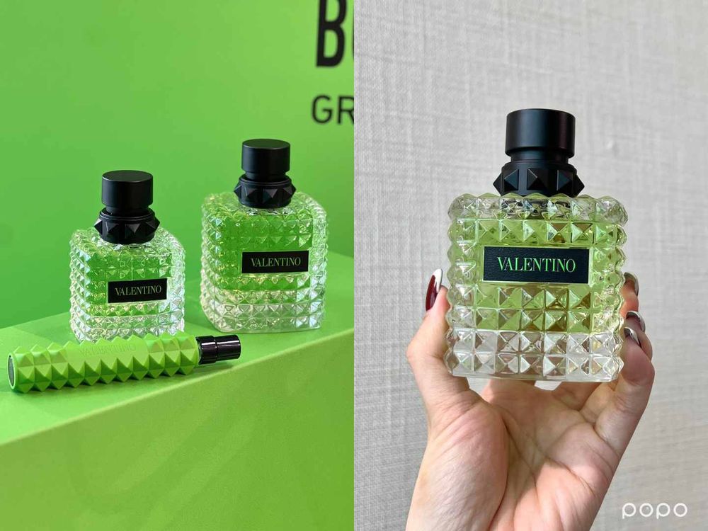 2024最美氣墊粉餅！小紅書超紅Valentino「閃耀綠氣墊」，奢華寶石綠刺繡工藝，宛若行走的高定禮服！-5