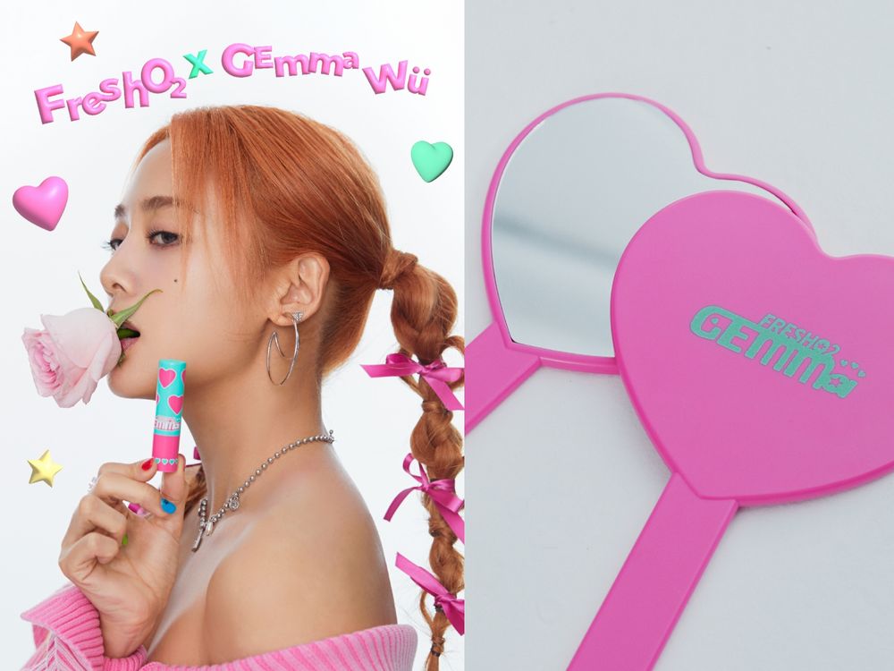 FreshO2 X GEmma吳映潔跨界聯名彩妝上市！鬼鬼最愛潤色唇膏、柔霧染唇釉，從裡到外都嫩翻的芭比風唇彩新作！-2