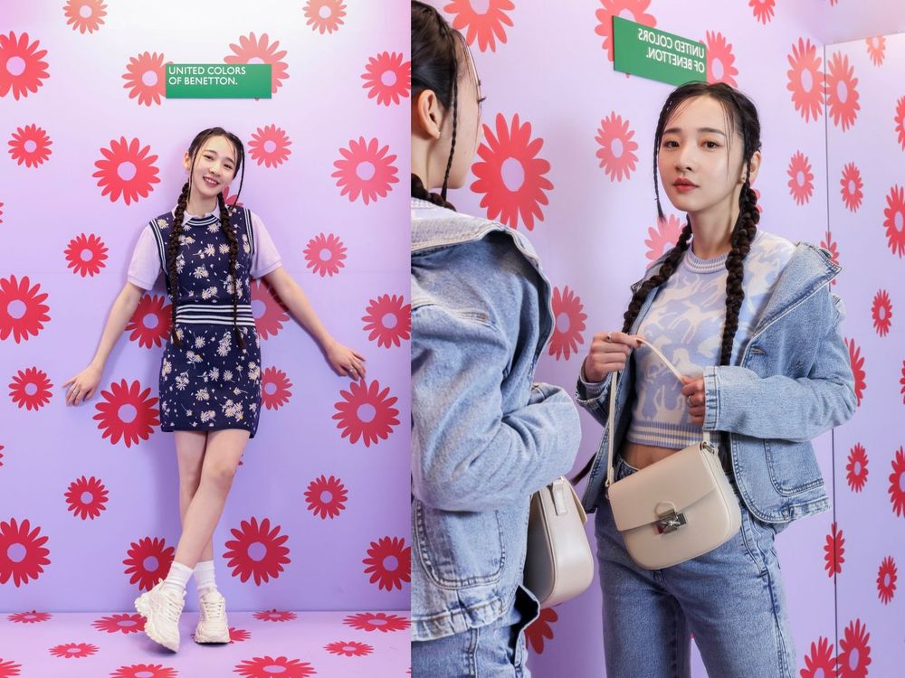 台北101班尼頓奇幻花園太美！小花背心、牛仔褲...春天新衣服這邊買 ！-10