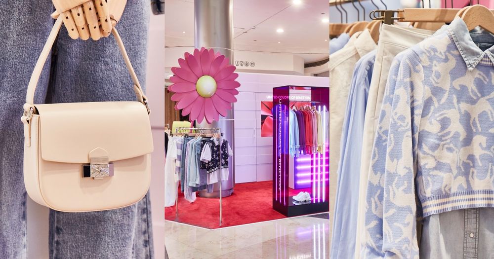 台北101班尼頓奇幻花園太美！小花背心、牛仔褲...春天新衣服這邊買 ！-13