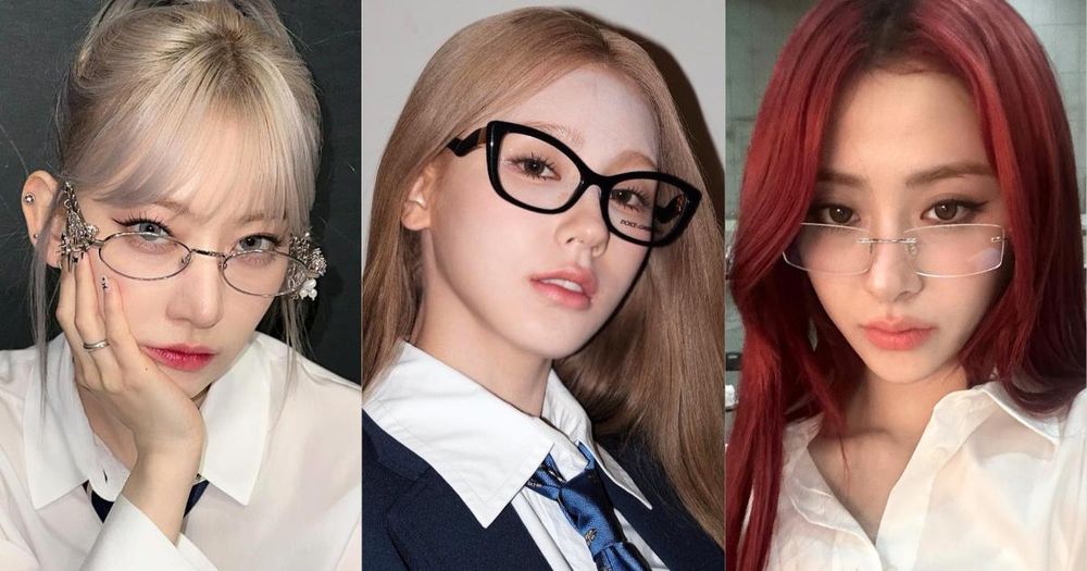盤點最適合戴眼鏡女愛豆！Karina、Jisoo幼態粉頰真的太嫩，薇娟這樣配妝容、秒變性感御姐！-2
