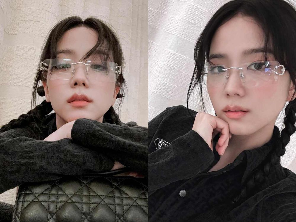 盤點最適合戴眼鏡女愛豆！Karina、Jisoo幼態粉頰真的太嫩，薇娟這樣配妝容、秒變性感御姐！-3