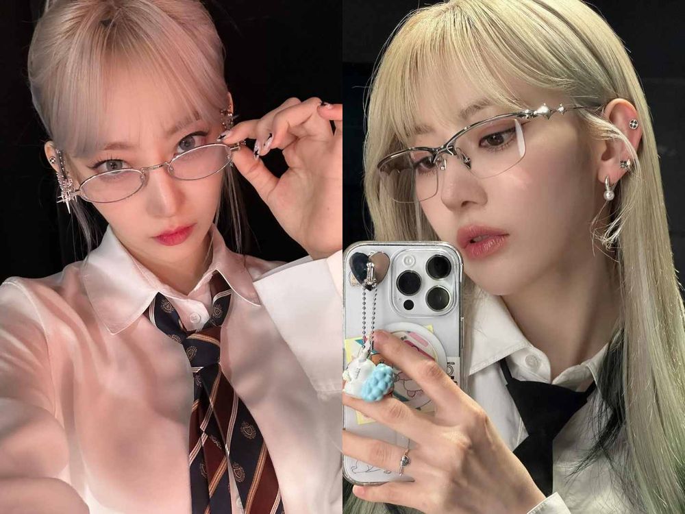 盤點最適合戴眼鏡女愛豆！Karina、Jisoo幼態粉頰真的太嫩，薇娟這樣配妝容、秒變性感御姐！-10