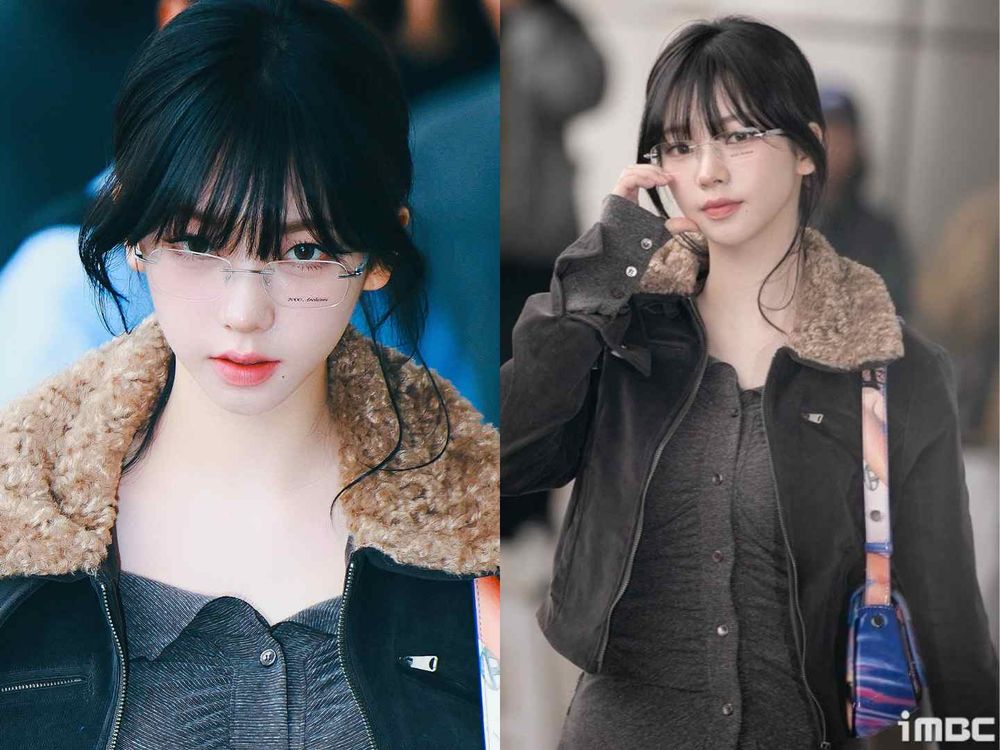 盤點最適合戴眼鏡女愛豆！Karina、Jisoo幼態粉頰真的太嫩，薇娟這樣配妝容、秒變性感御姐！-5