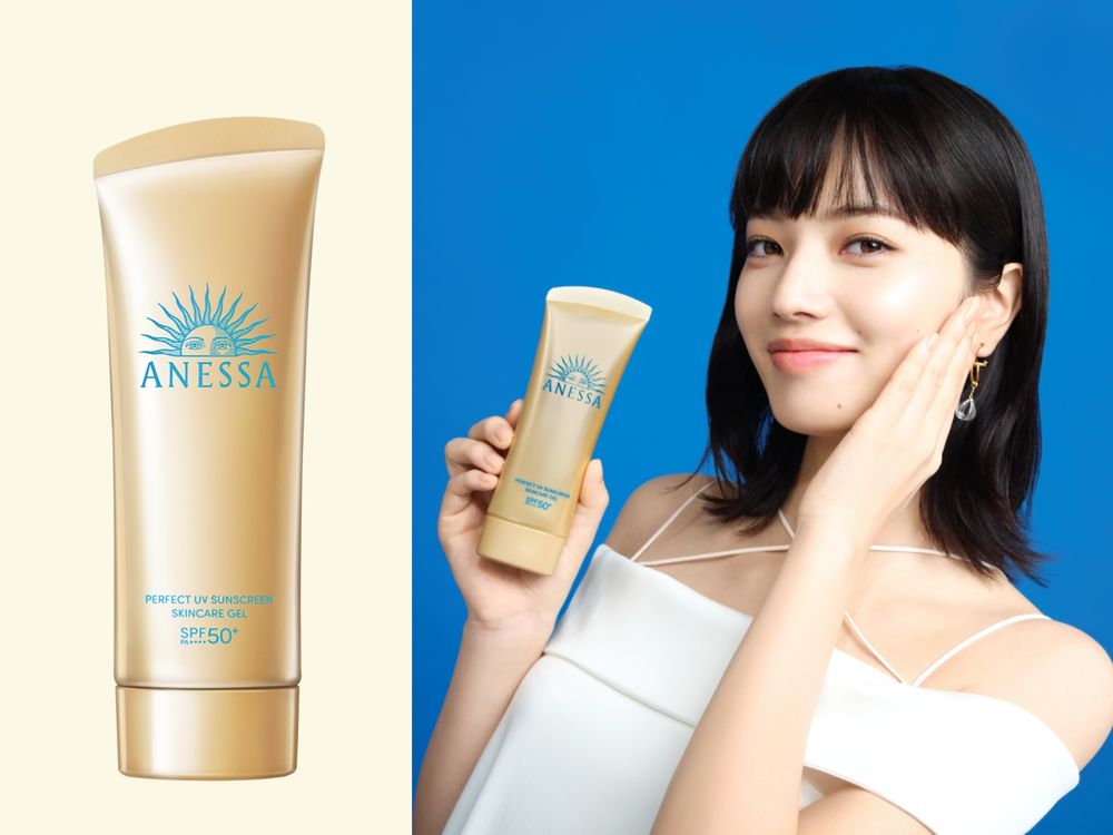 小松菜奈多年真愛是它！安耐曬「金鑽系列」再升級，不只防水防汗，還能抗濕氣，簡直穩坐防曬乳天花板！-7