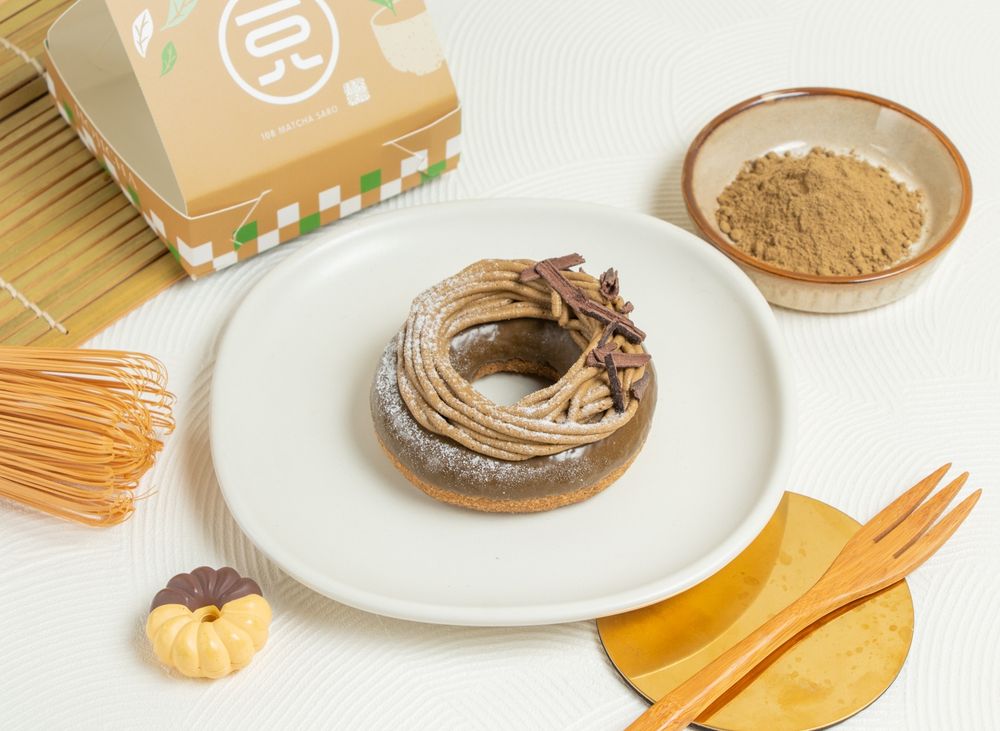 茶控瘋掉！Mister Donut×一〇八抹茶茶廊「生抹茶波堤、焙茶蕨餅巧貝甜甜圈」爆療癒必吃！-12