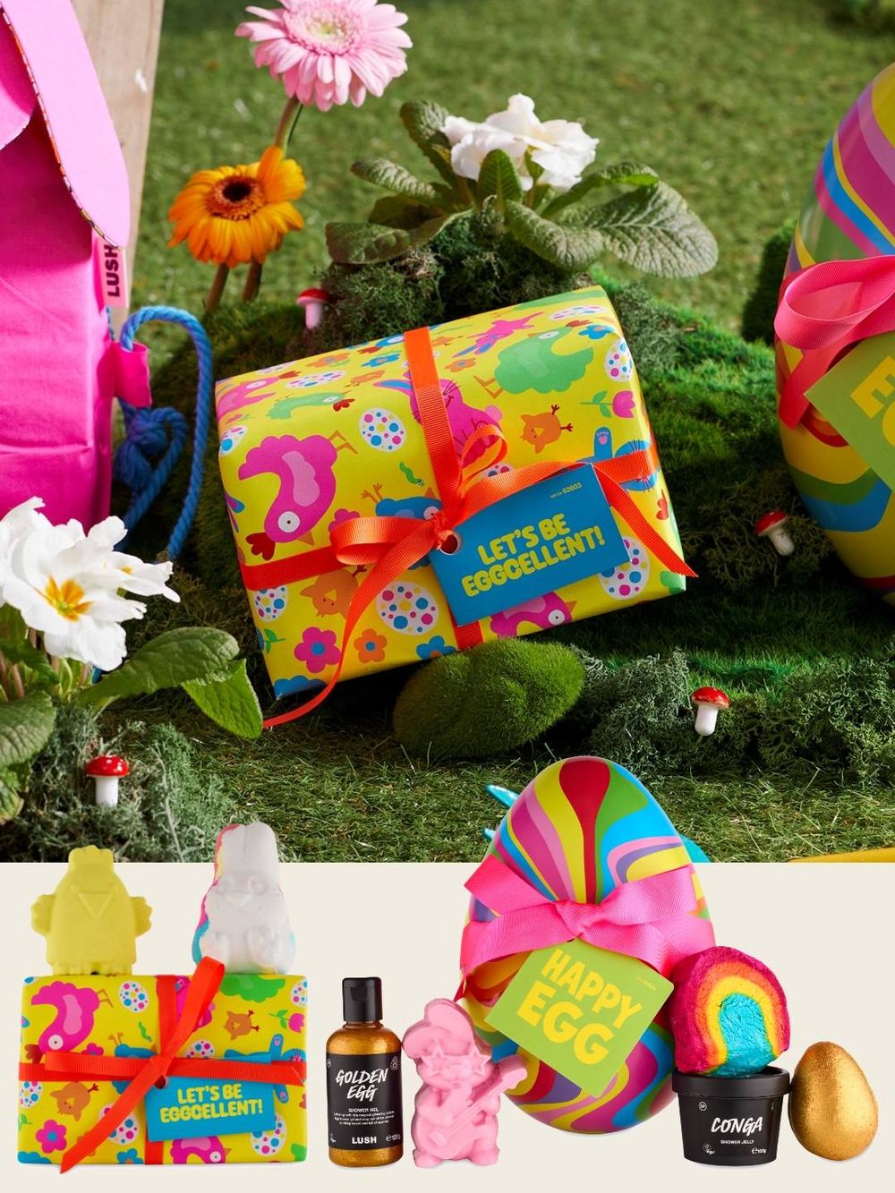2024復活節限定！LUSH柑橘香氣兔子汽泡彈、七色蘿蔔泡泡浴芭...，竟然還有粉紅果汁兔子面膜！-0