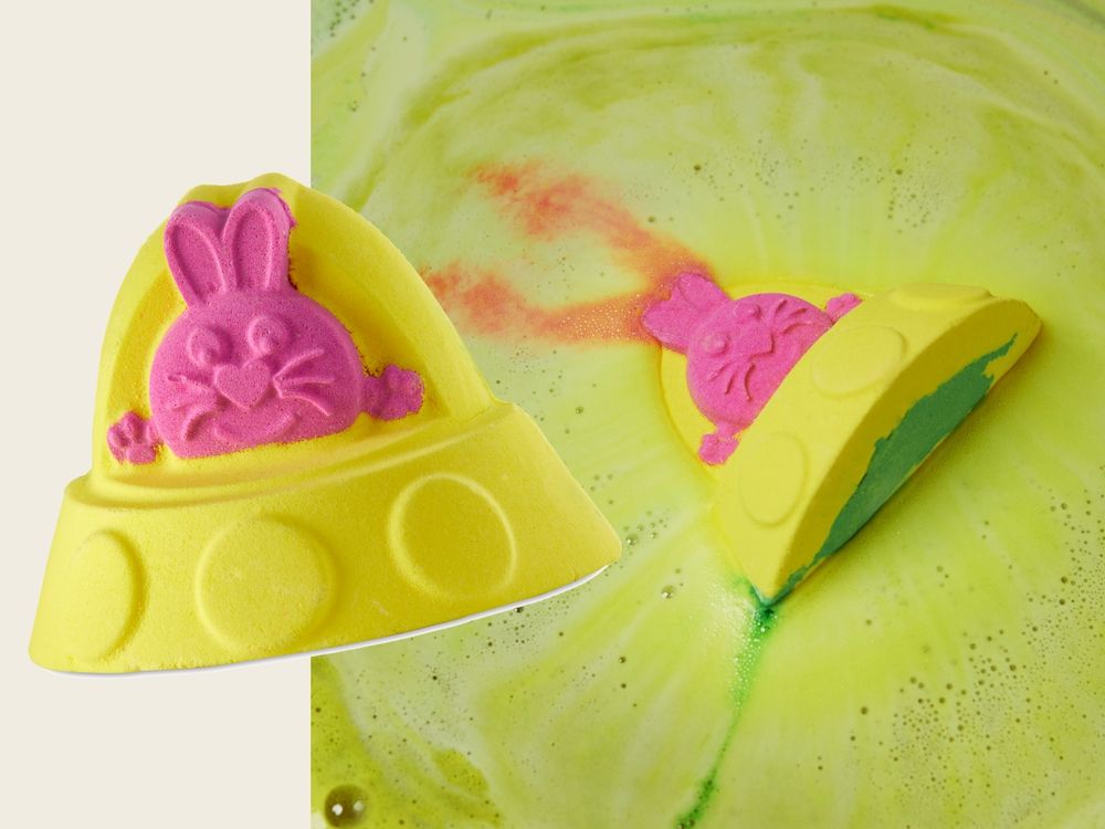 2024復活節限定！LUSH柑橘香氣兔子汽泡彈、七色蘿蔔泡泡浴芭...，竟然還有粉紅果汁兔子面膜！-14