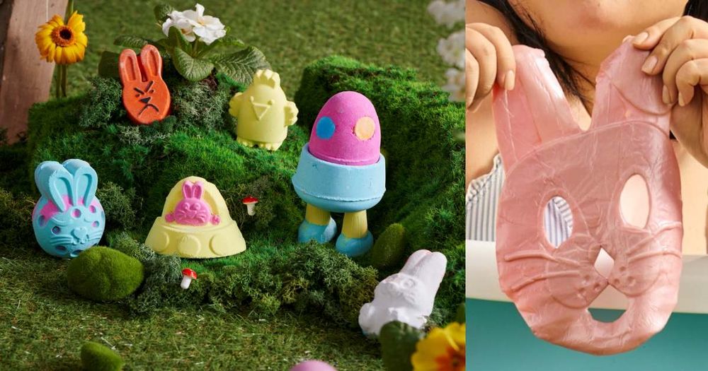 2024復活節限定！LUSH柑橘香氣兔子汽泡彈、七色蘿蔔泡泡浴芭...，竟然還有粉紅果汁兔子面膜！-1