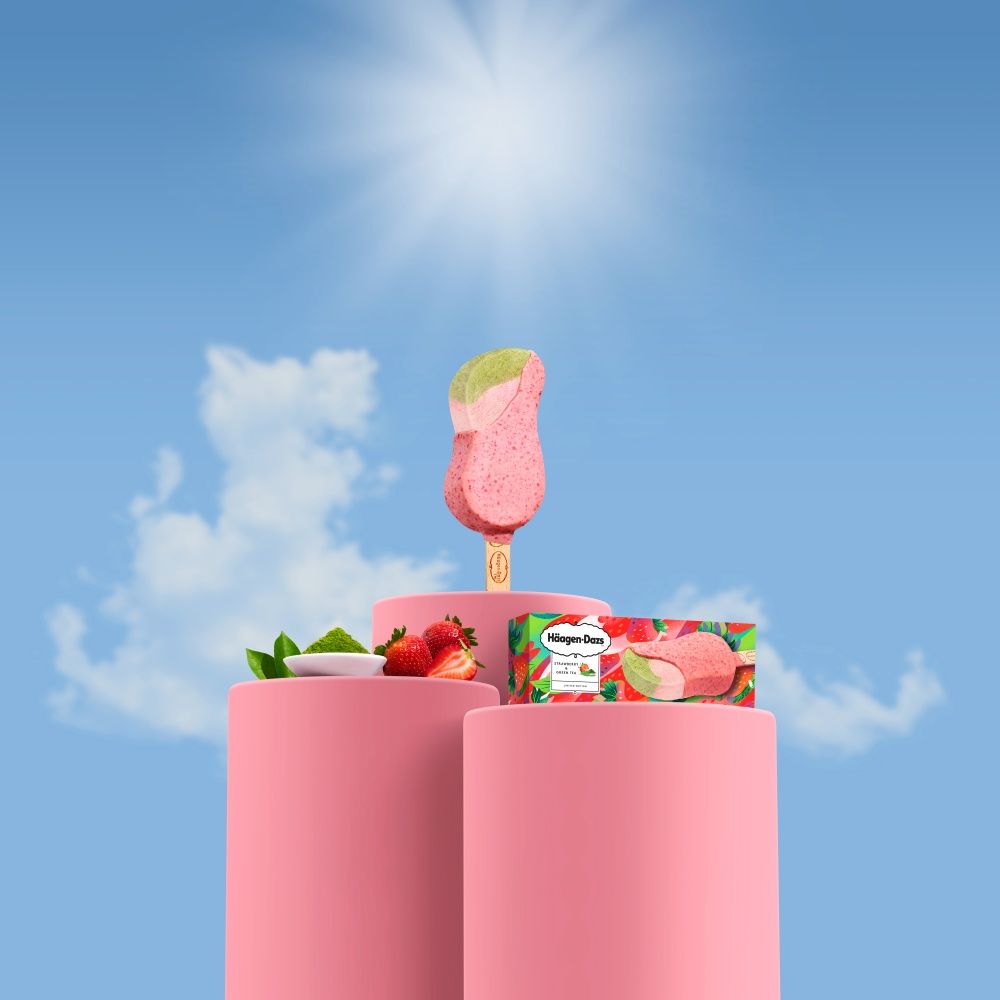 太療癒！哈根達斯春季新品「檸檬抹茶&草莓抹茶雪糕」、四款「雪糕特調飲品」沁涼登場！-5