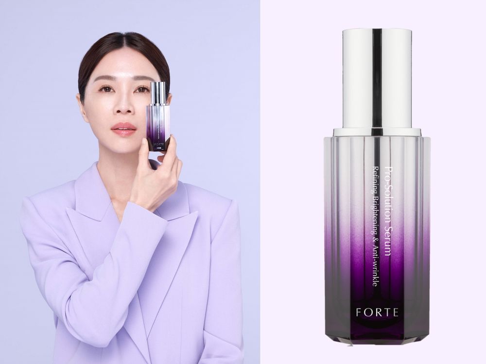 影后謝盈萱的真愛公開了！FORTE全新「紫先芝」保養，一抹撫紋美白，小資必入高CP值抗老保養品！-3