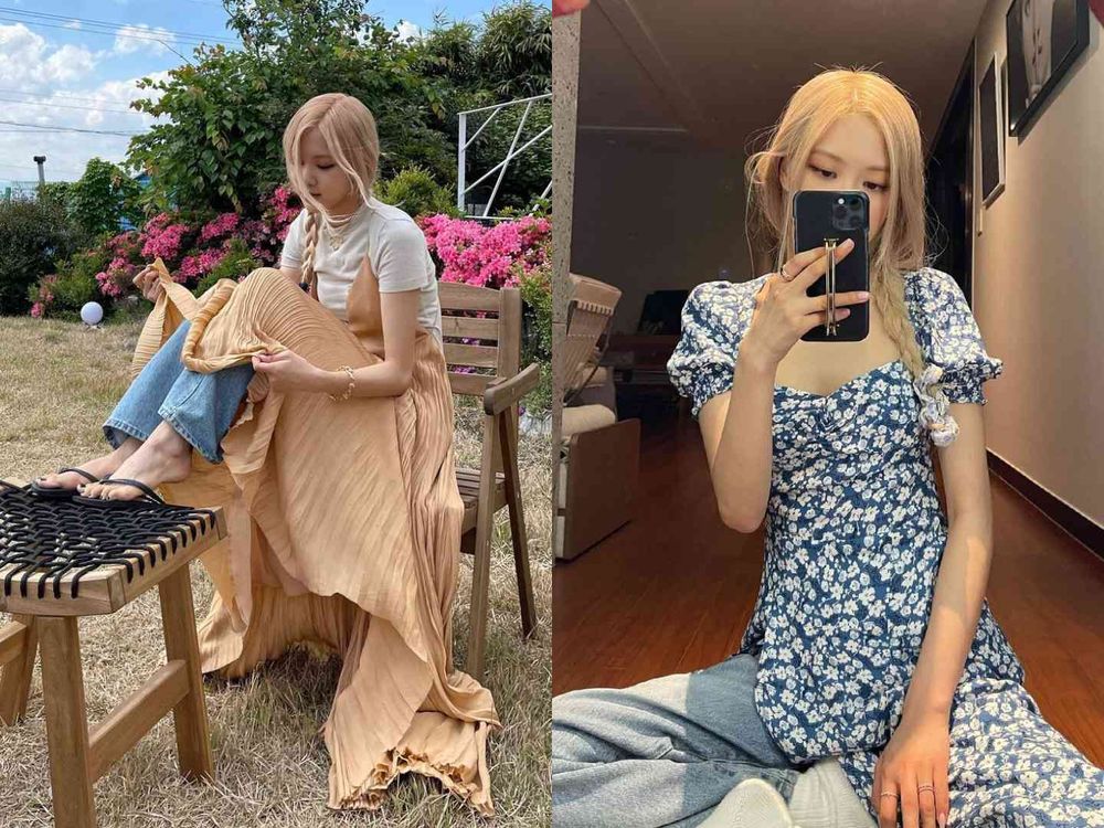 Rosé、Karina韓星最近在瘋「蕾絲裙+褲子」穿搭！街上韓妞真的都這樣穿！-3
