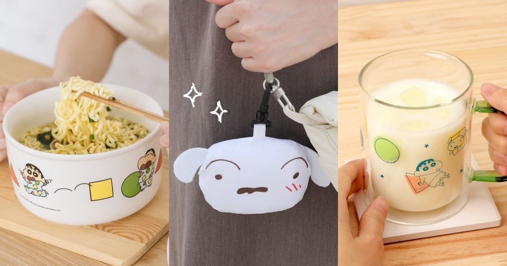 7-11開賣超實用《蠟筆小新》生活小物！超軟萌「小白環保袋、小新泡麵碗」全都好生火！-1