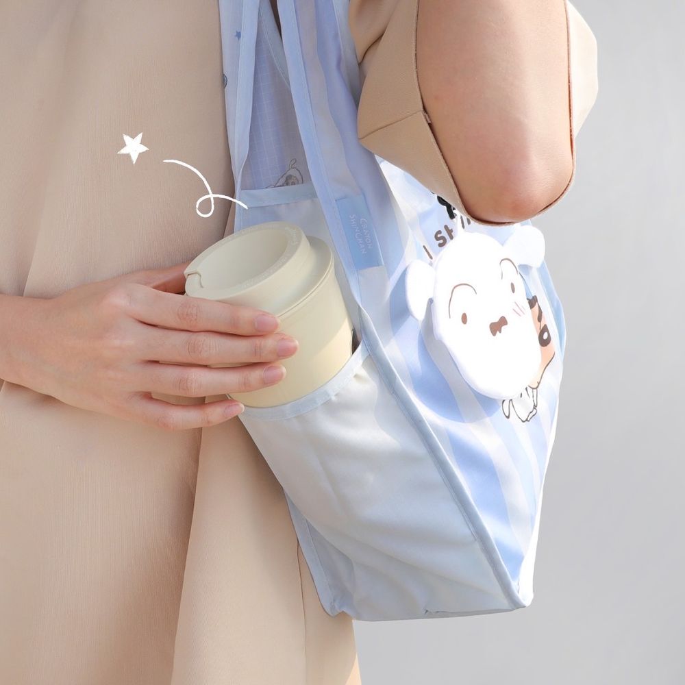 7-11開賣超實用《蠟筆小新》生活小物！超軟萌「小白環保袋、小新泡麵碗」全都好生火！-6