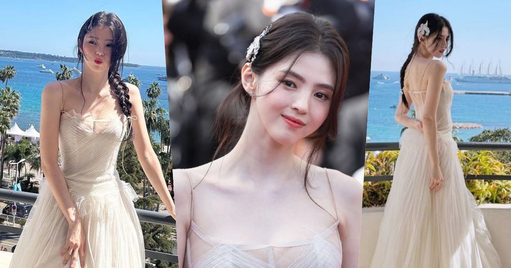 韓韶禧坎城紅毯艷冠群芳！「仙女裸妝天花板」精靈系粉頰、高級蜜果唇...，這款潤唇膏會被搶空！-1