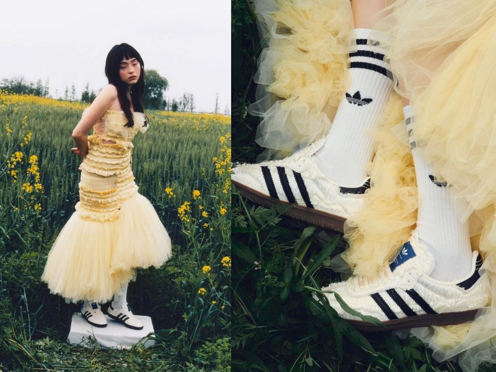 真的會被adidas逼瘋！超夢幻聯名「蕾絲蓬蓬版samba」錢包完全放棄抵抗了～-2