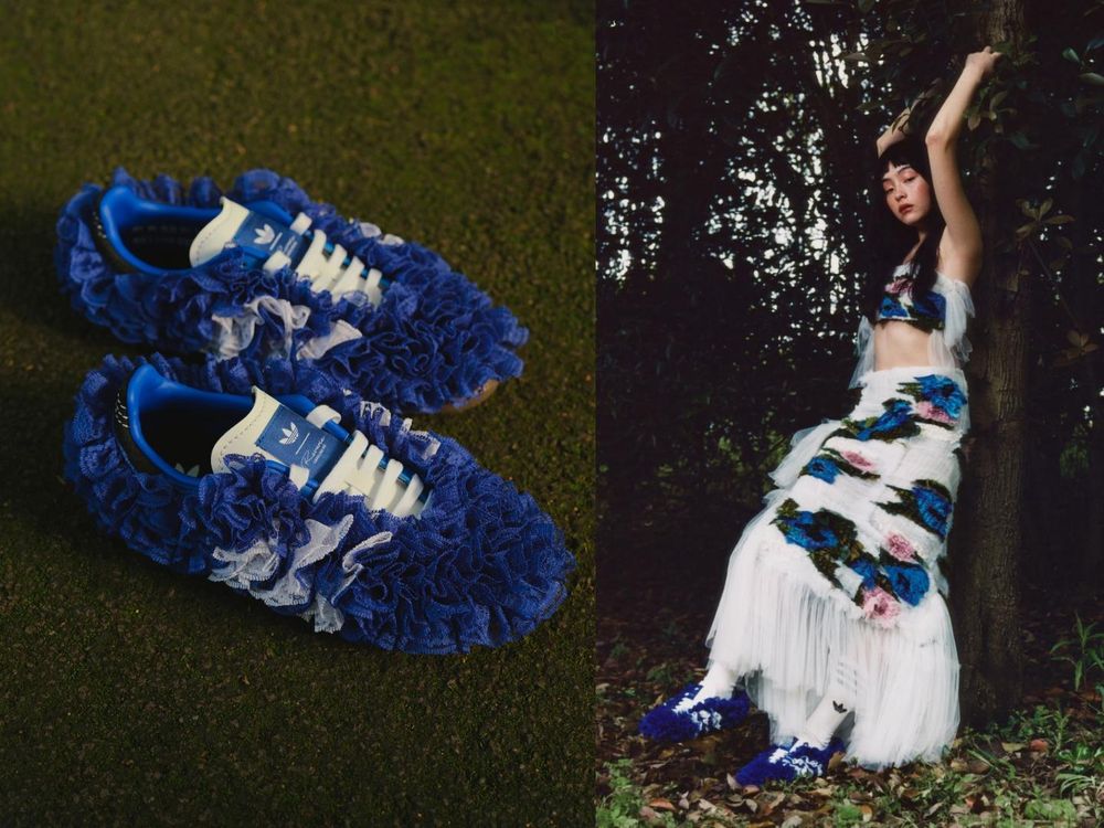 真的會被adidas逼瘋！超夢幻聯名「蕾絲蓬蓬版samba」錢包完全放棄抵抗了～-5