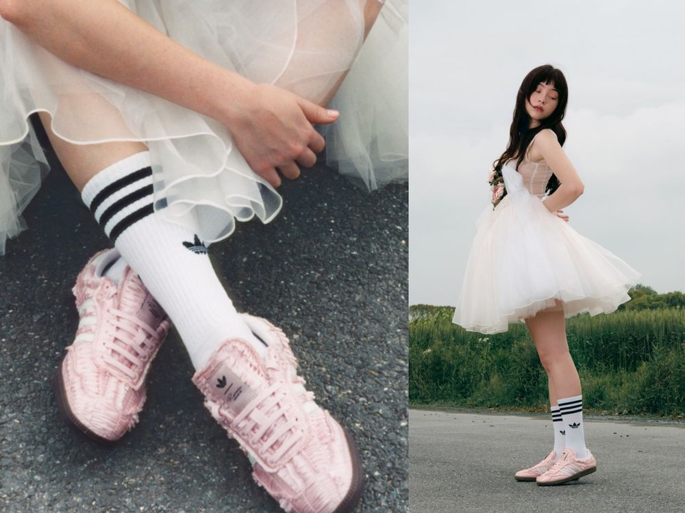 真的會被adidas逼瘋！超夢幻聯名「蕾絲蓬蓬版samba」錢包完全放棄抵抗了～-6