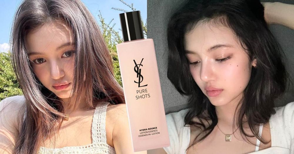 Danielle素顏也有少女寶寶肌！YSL全新「粉紅澎澎水」，高效媲美精華液，一抹爆水修護！-1