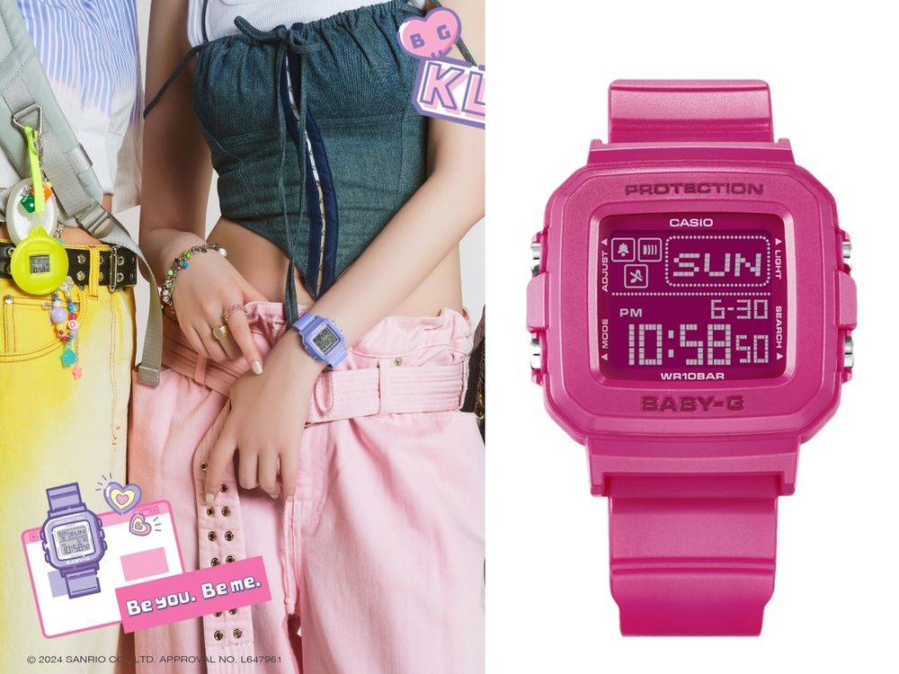 酷洛米成為BABY-G品牌大使！最新手錶竟然有『酷洛米大頭吊飾』可愛爆炸！-3