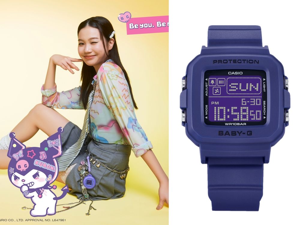 酷洛米成為BABY-G品牌大使！最新手錶竟然有『酷洛米大頭吊飾』可愛爆炸！-5