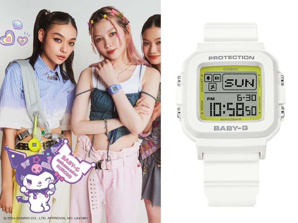 酷洛米成為BABY-G品牌大使！最新手錶竟然有『酷洛米大頭吊飾』可愛爆炸！-4